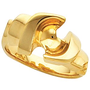 14K Yellow Freeform Remount Ring