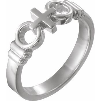 SS Joined by Christ Ring for Ladies Ref 490748