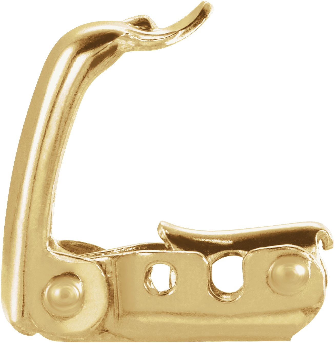 14K White Yellow Gold Fold Over Clasp Bracelet Chain Replacement w Safety Lock eBay