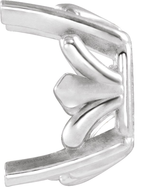 4-Prong Fleur-de-lis Earring Setting