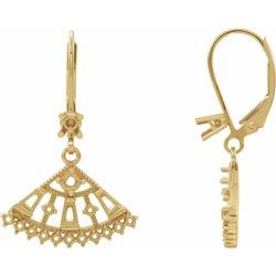 Accented Lever Back Earrings