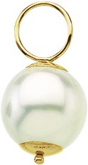 Imitation Pearl Hoop Dangle