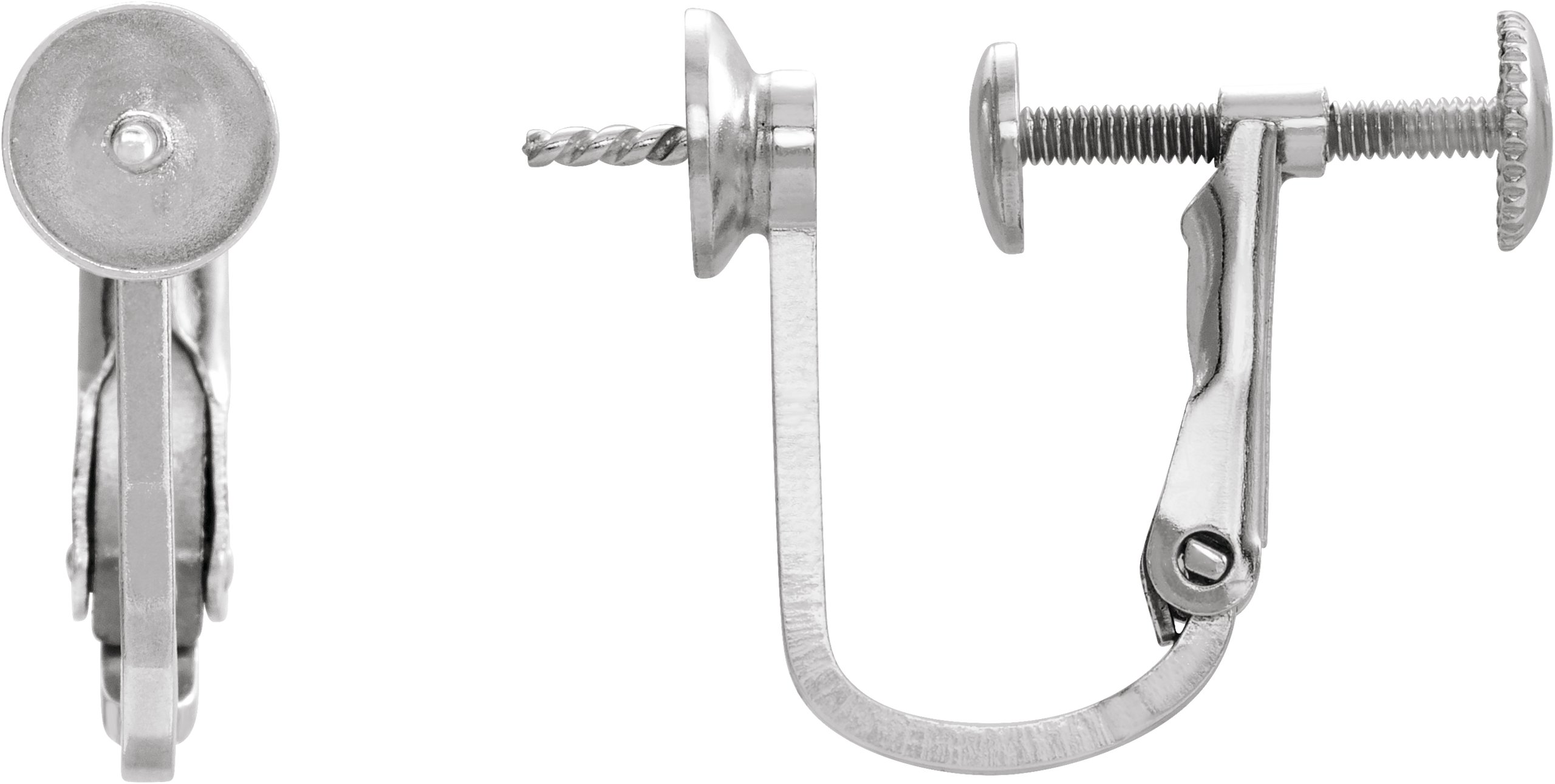 Pearl Screw-On Clip Back Earrings