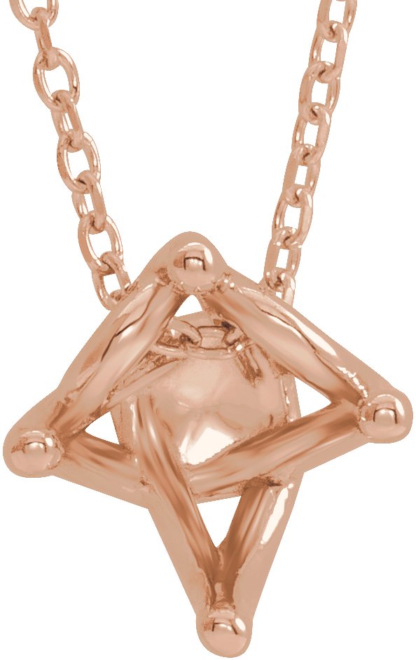 Solitaire Necklace or Slide Pendant