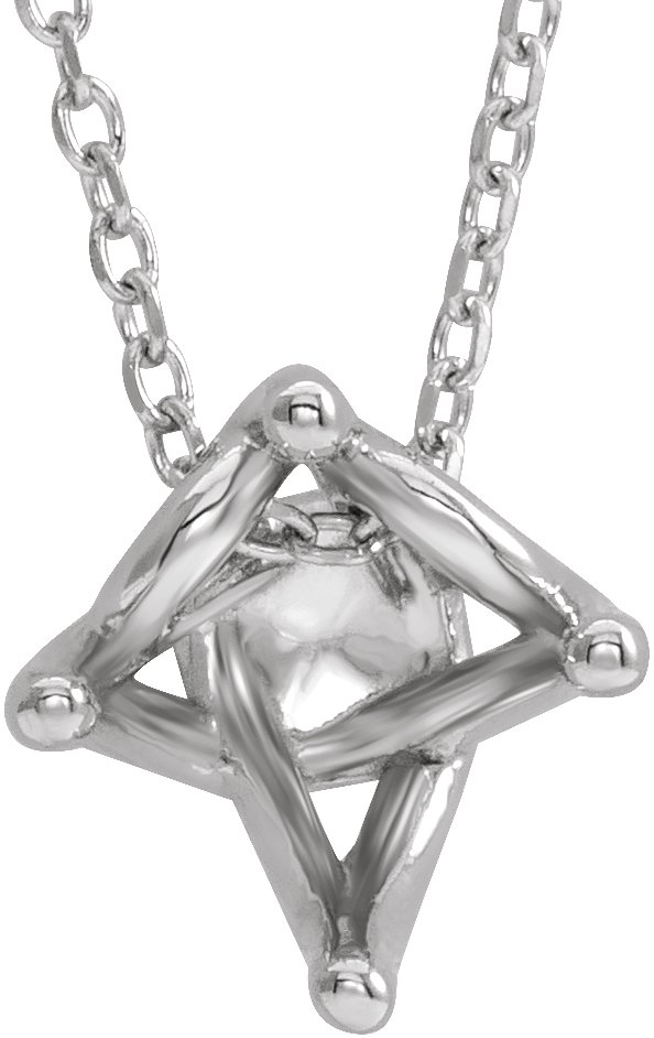 Solitaire Necklace or Slide Pendant