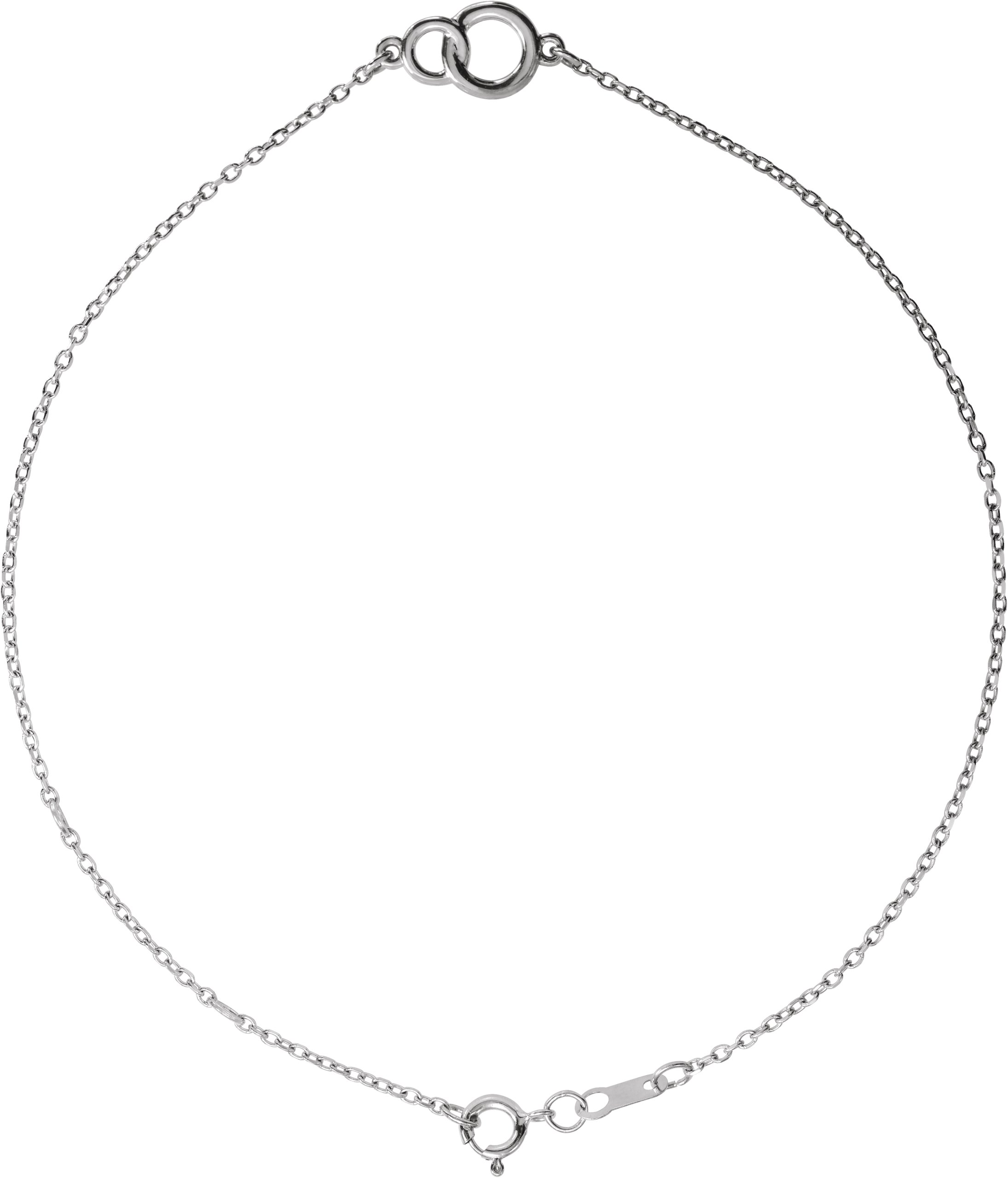 Platinum Interlocking Circle Bracelet