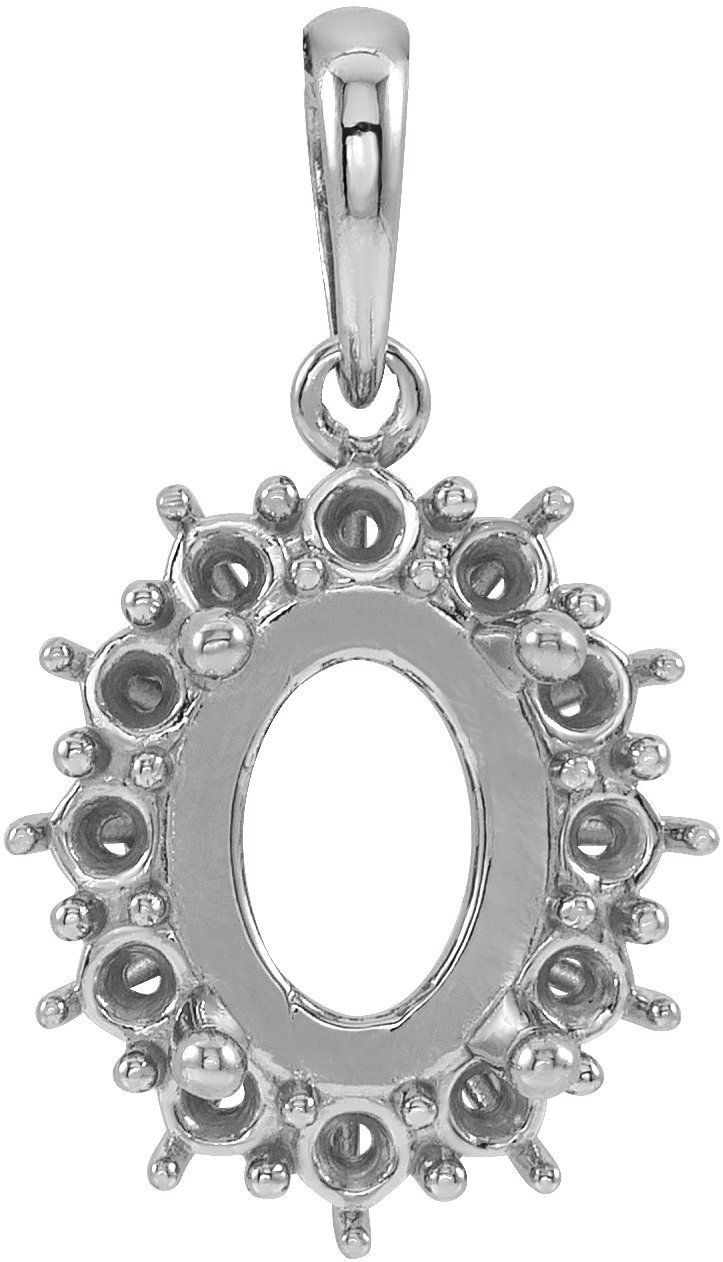 Halo-Style Necklace or Pendant