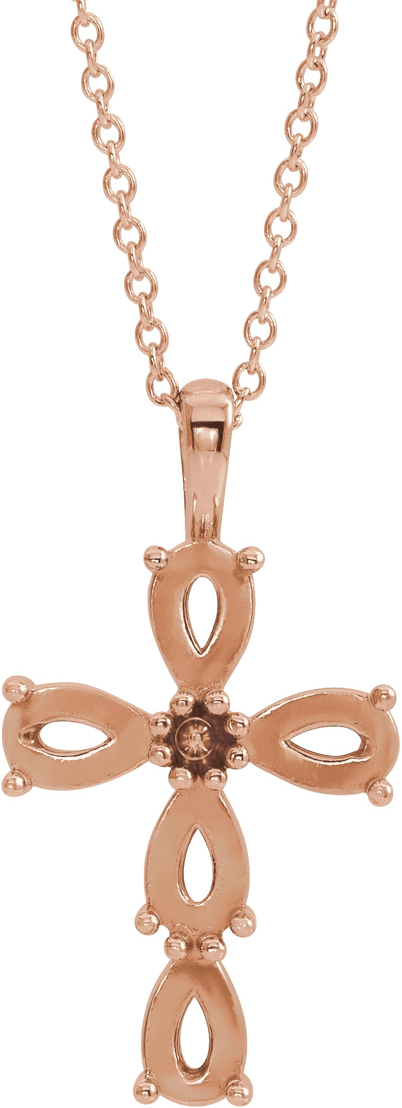 Beaded Cross Necklace or Pendant