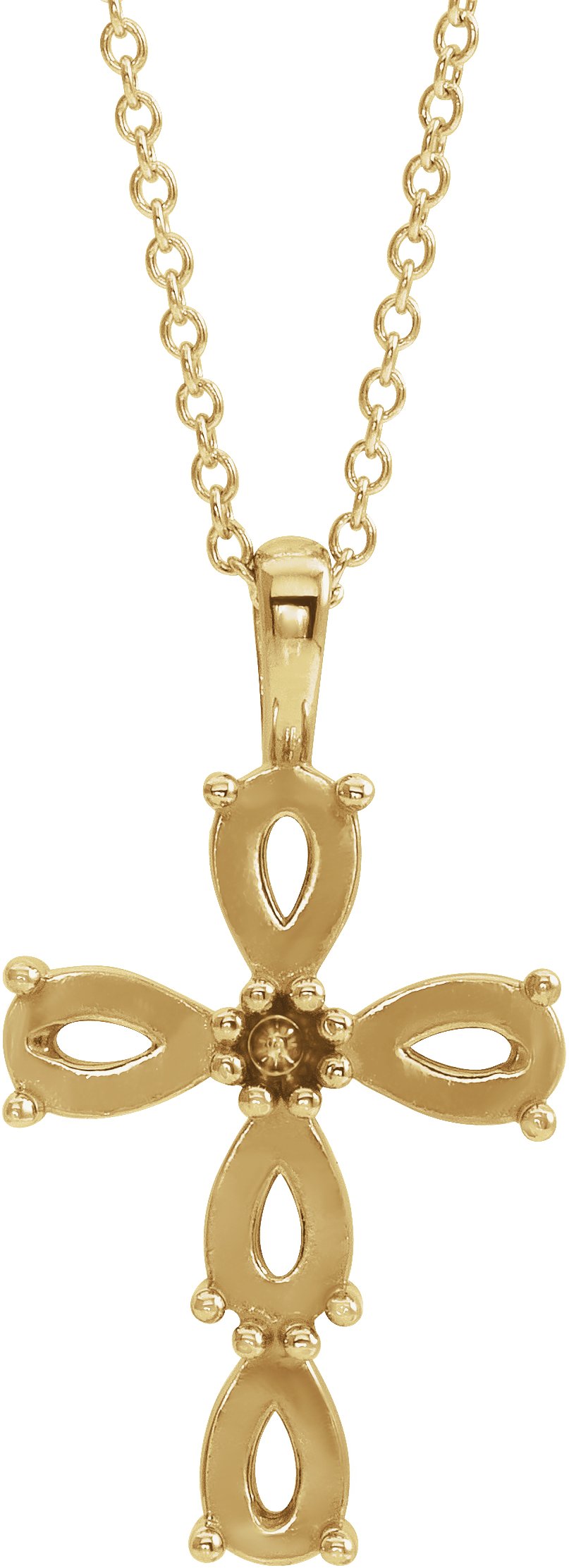 Beaded Cross Necklace or Pendant