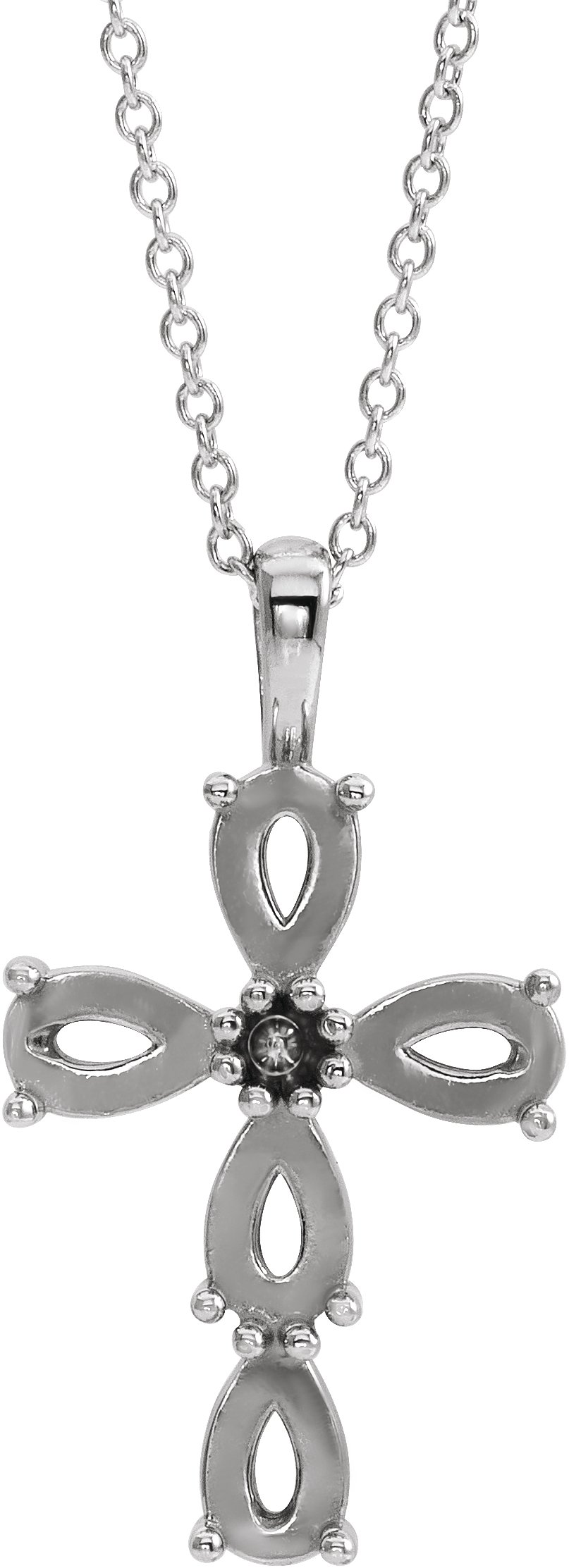 Beaded Cross Necklace or Pendant