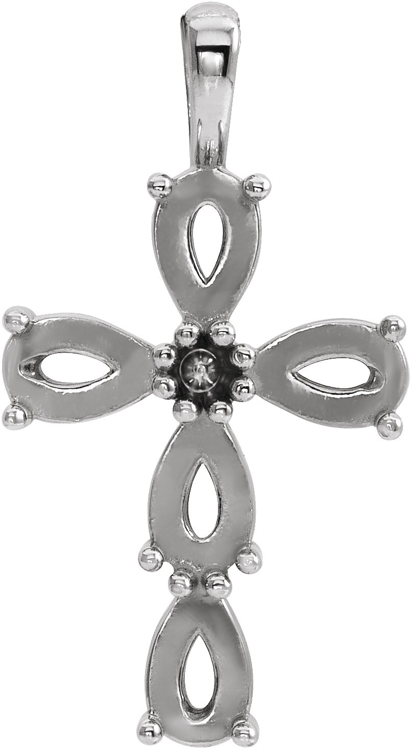 Beaded Cross Necklace or Pendant