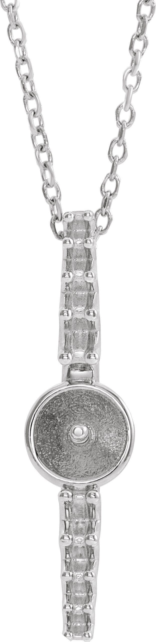 Accented Pearl Bar Necklace or Pendant