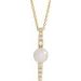 Cultured Cultured White Freshwater Pearl & 1/6 CTW Natural Diamond 16-18