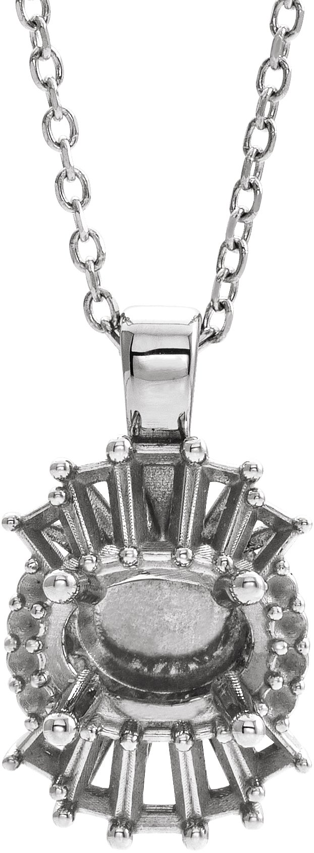 Halo-Style Necklace or Pendant
