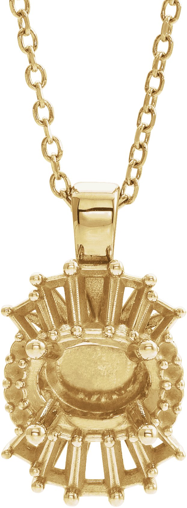 Halo-Style Necklace or Pendant