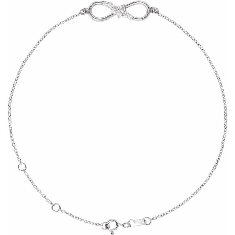 Accented Infinity-Inspired Bracelet