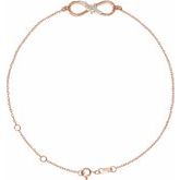 Accented Infinity Bracelet