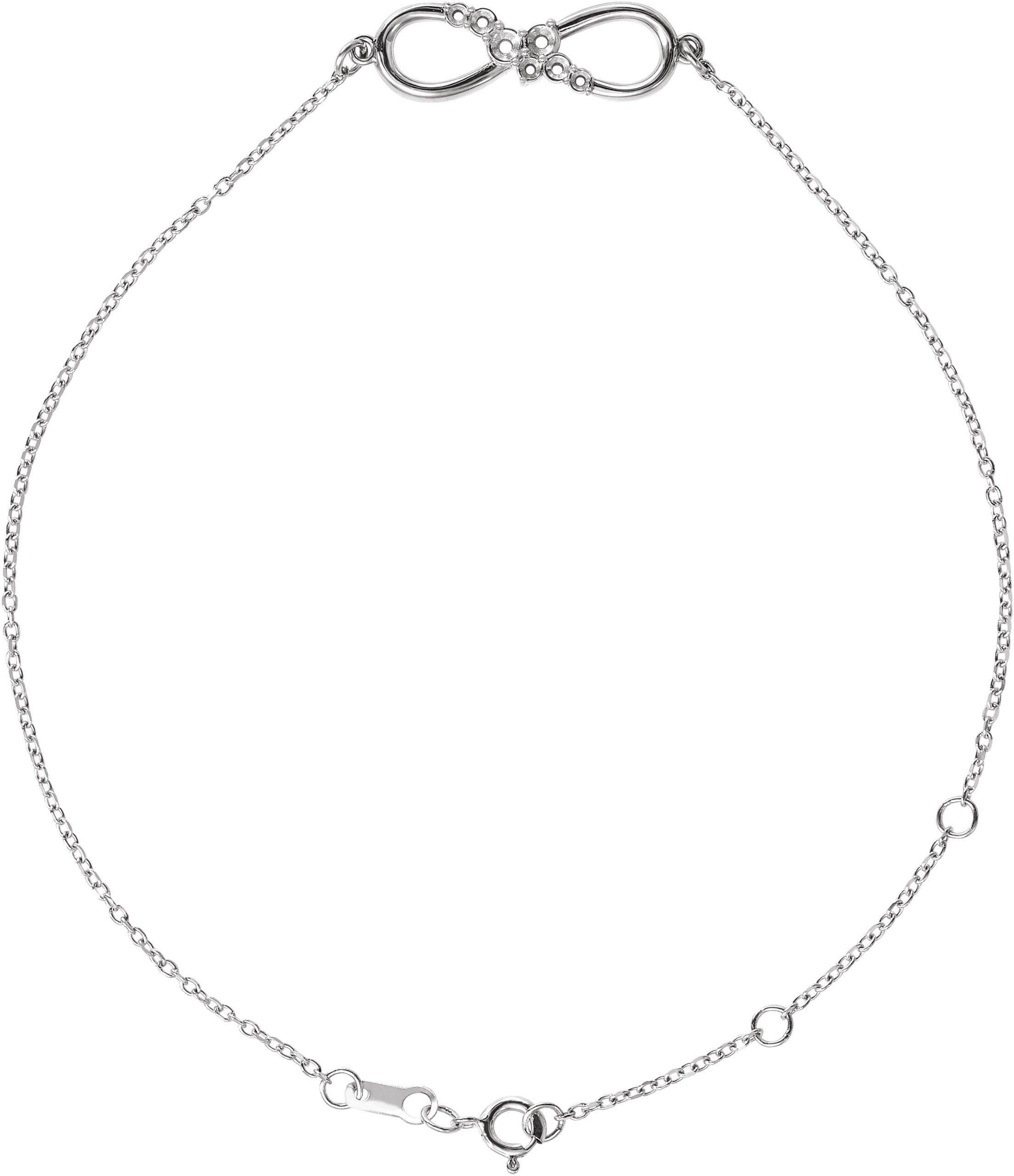 Accented Infinity-Inspired Bracelet