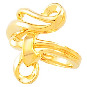 14K Yellow Freeform Ring