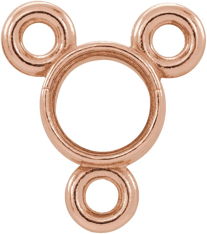 Round Bezel-Set Necklace Center