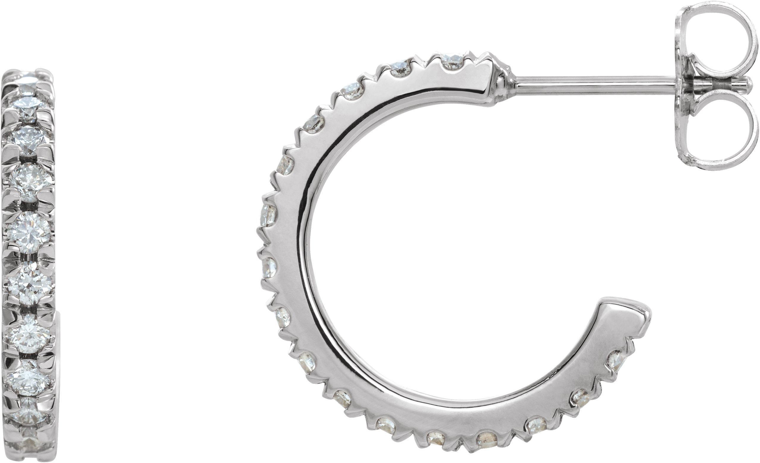 French-Set J-Hoop Earrings
