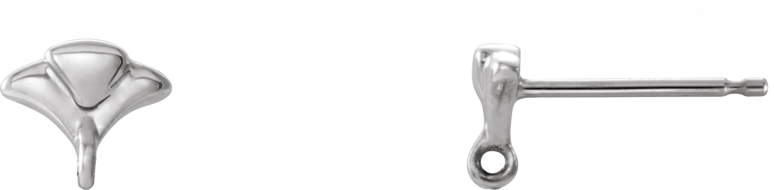 18K White Vintage-Inspired Earring Top