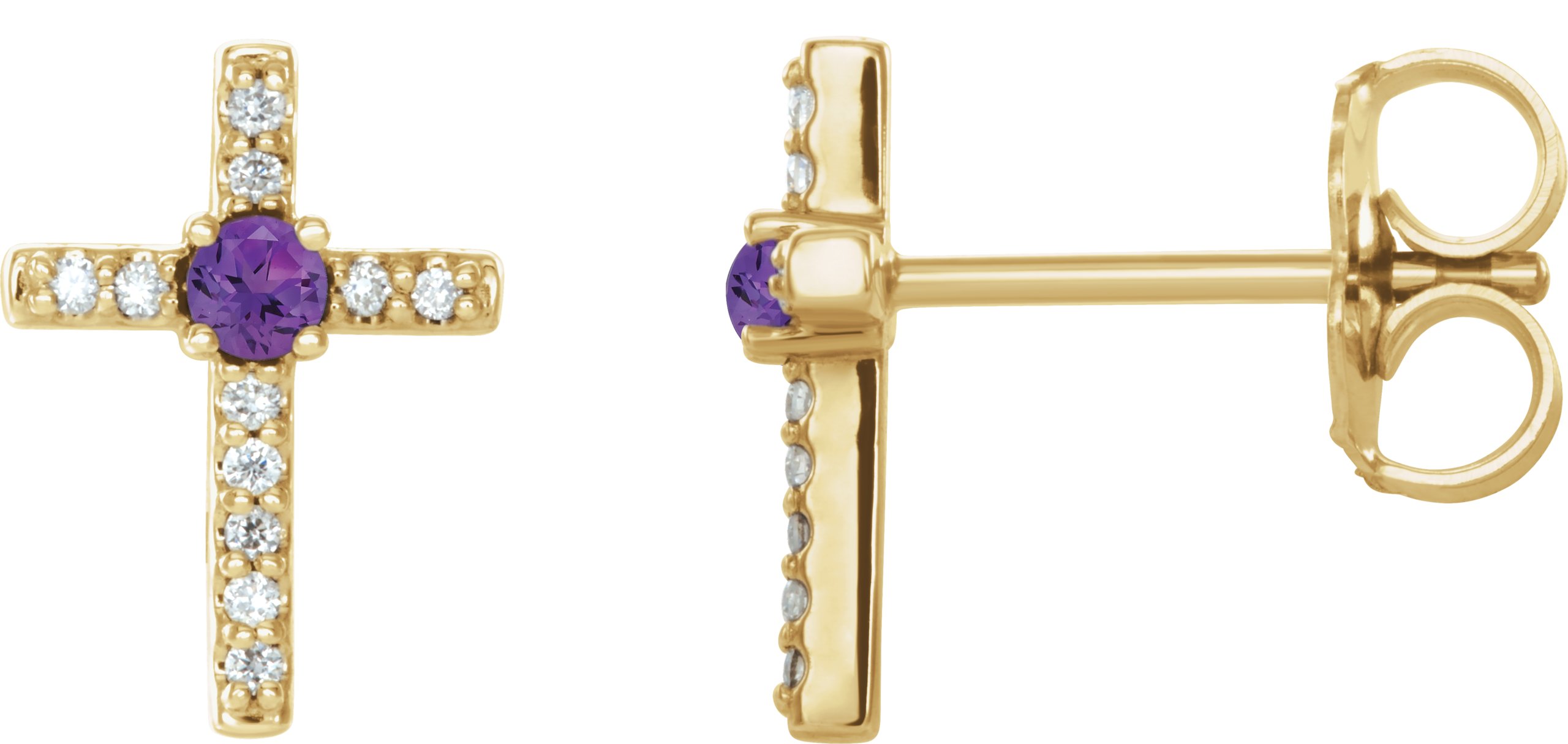Accented Cross Earrings