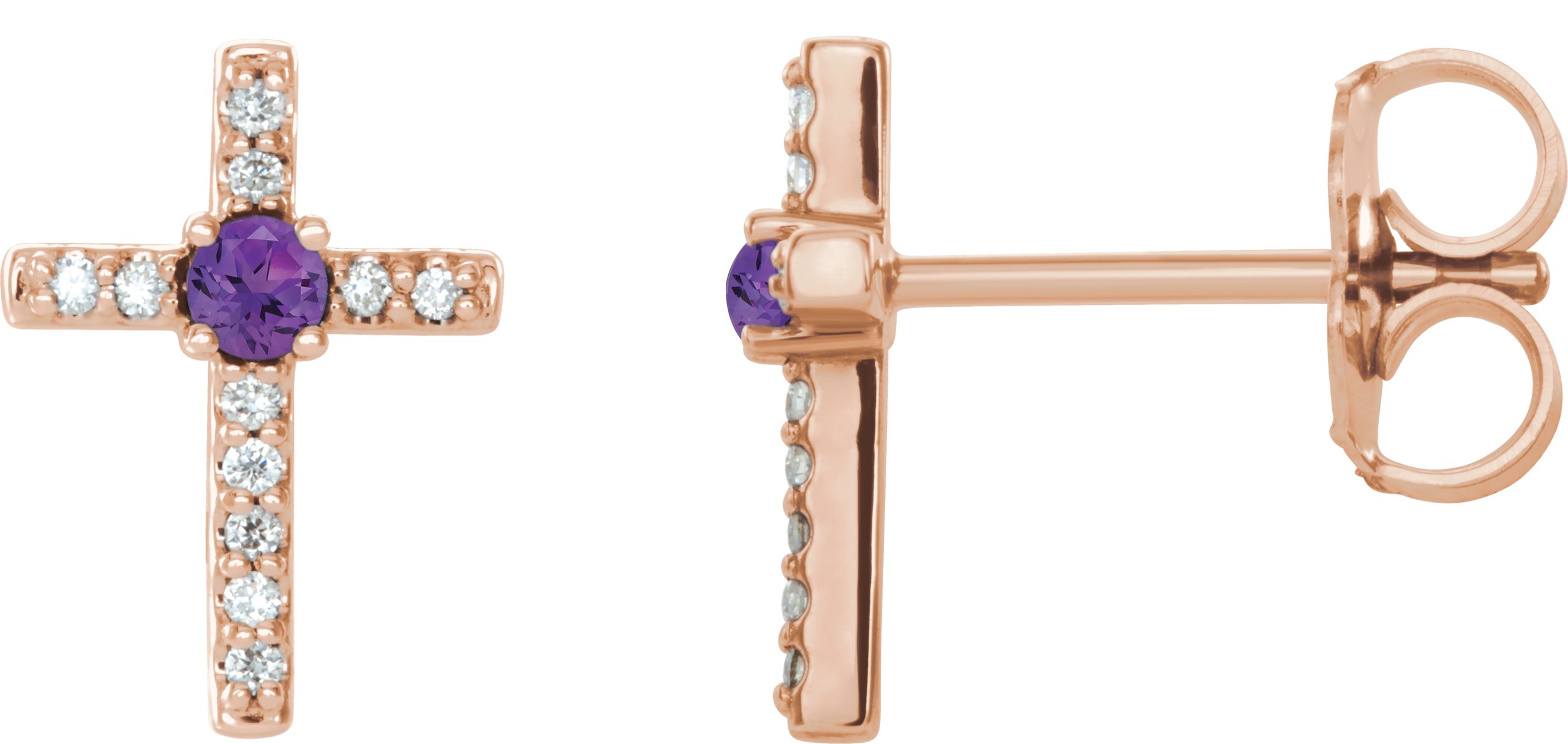 Accented Cross Earrings