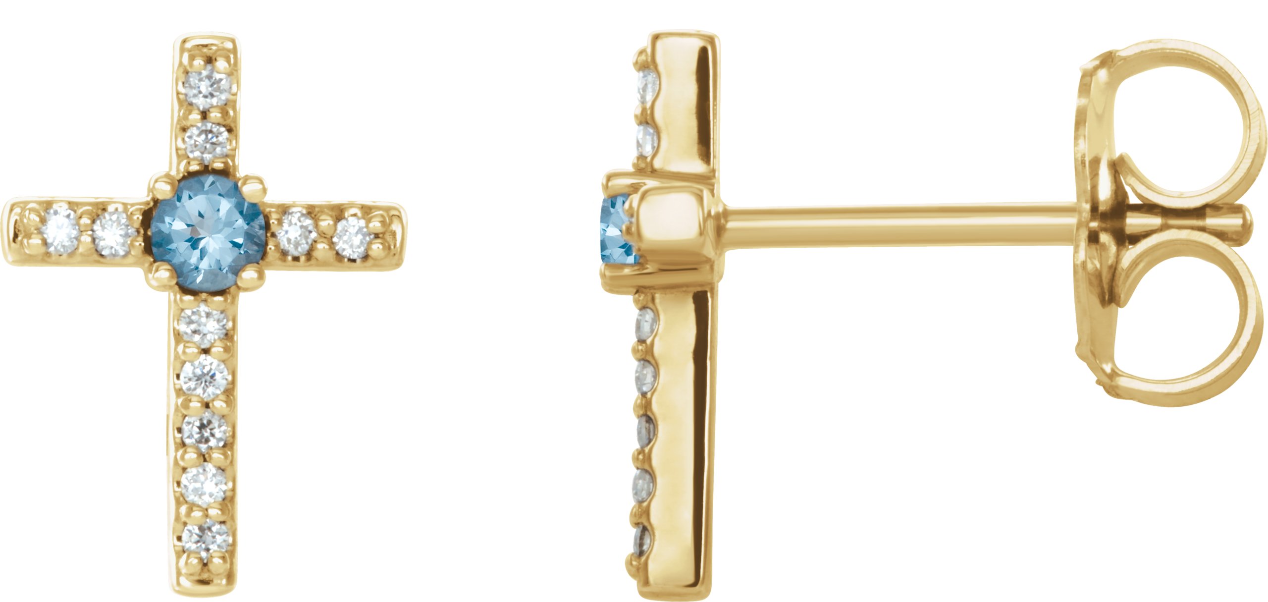 Accented Cross Earrings