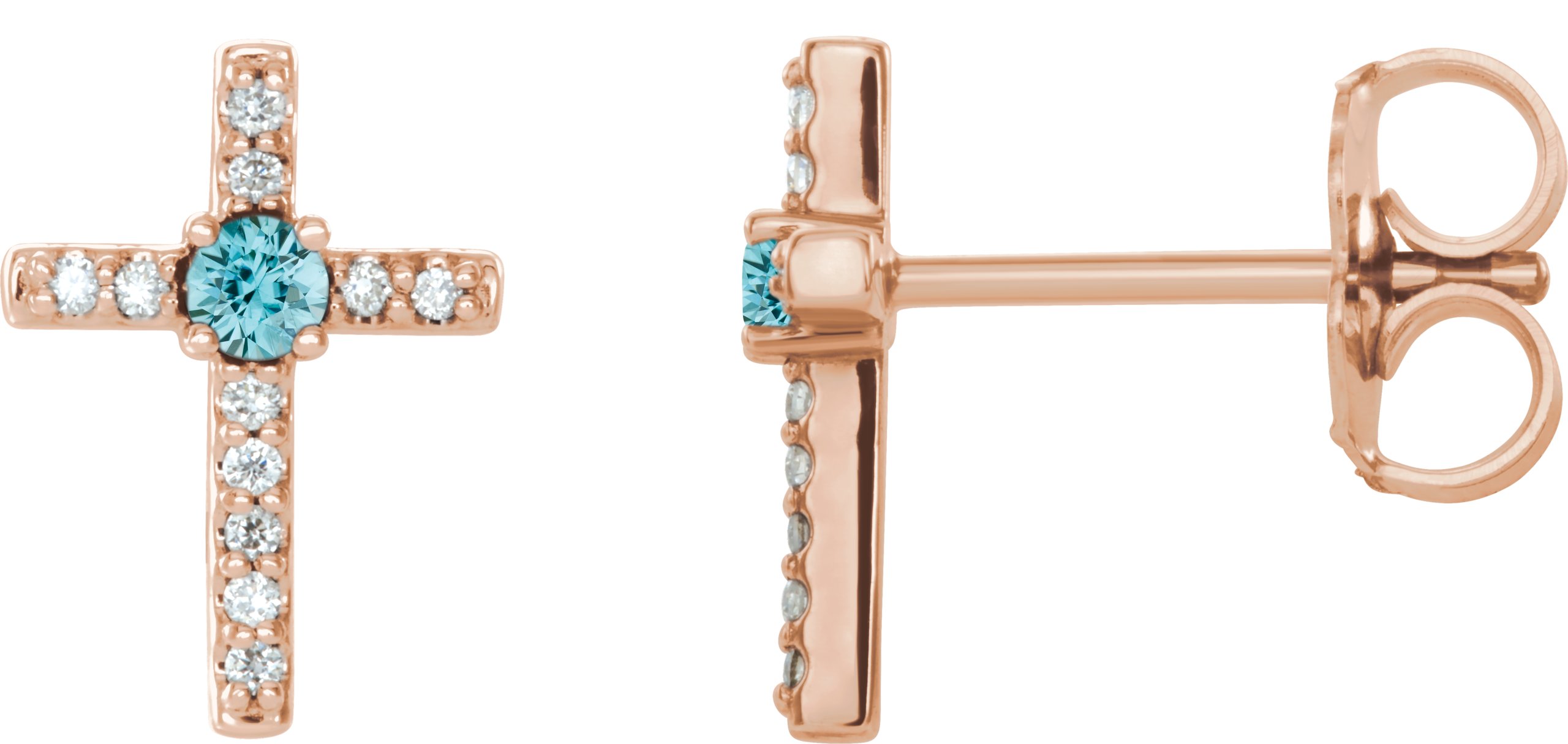 Accented Cross Earrings