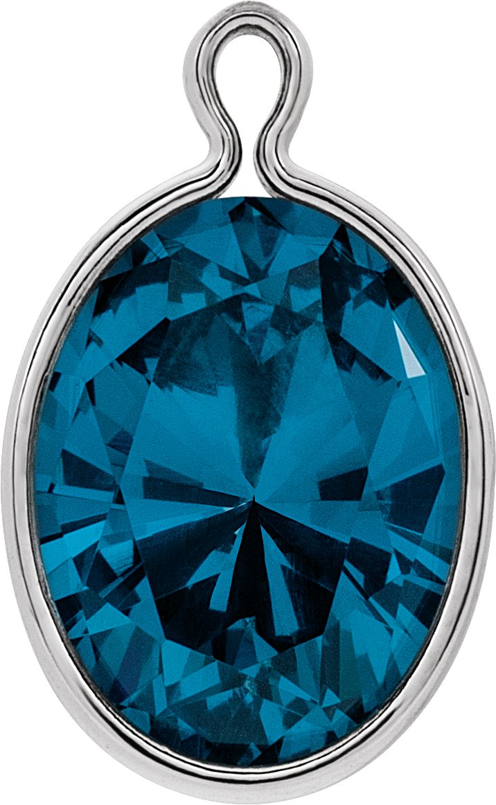 Oval Cinch Bezel Dangle