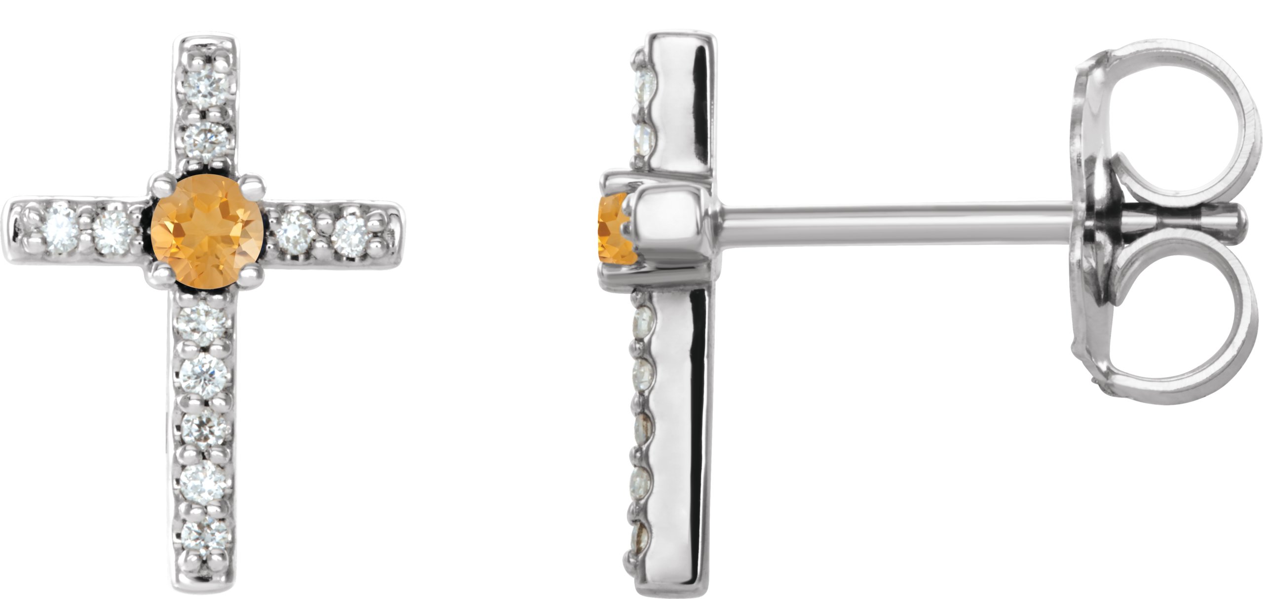 Accented Cross Earrings