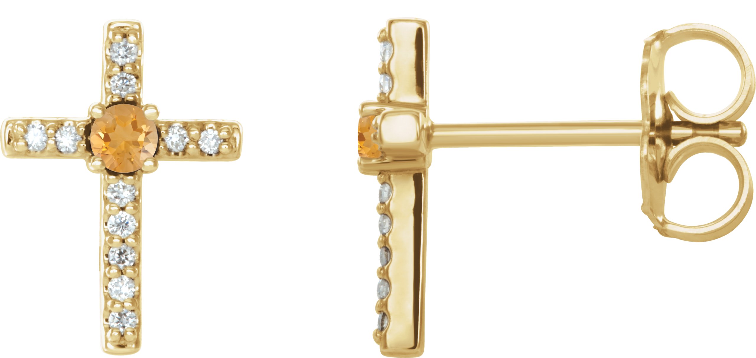 Accented Cross Earrings