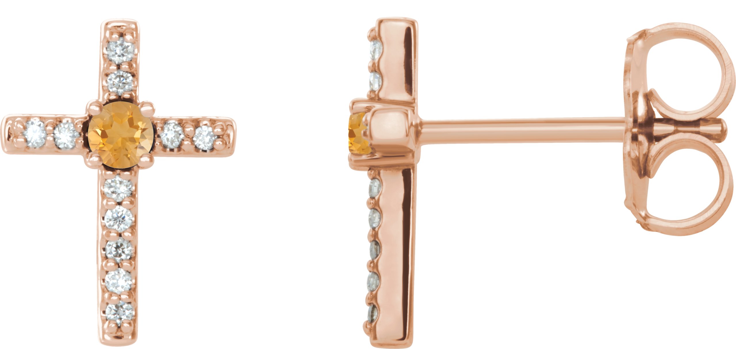 Accented Cross Earrings