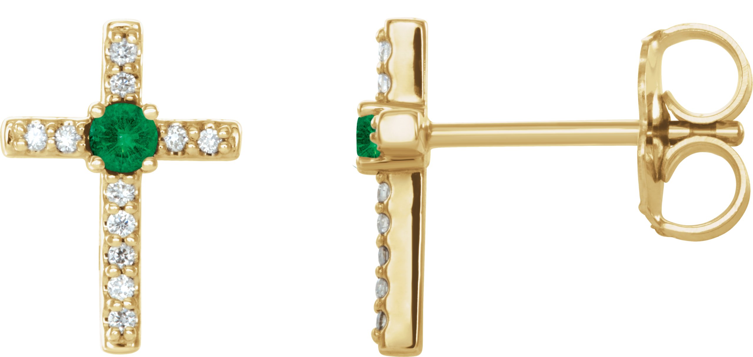 Accented Cross Earrings