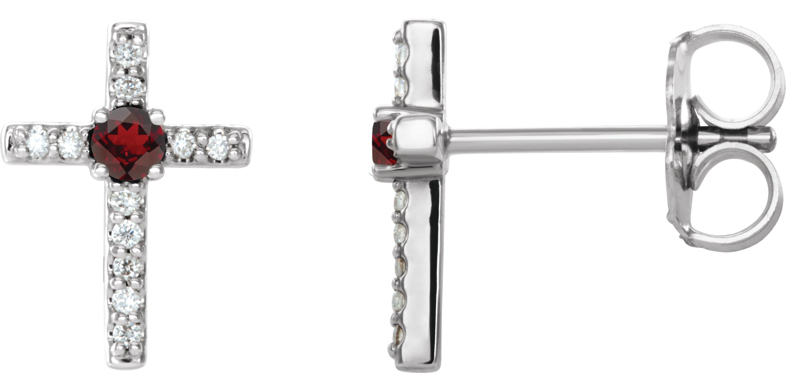 Accented Cross Earrings