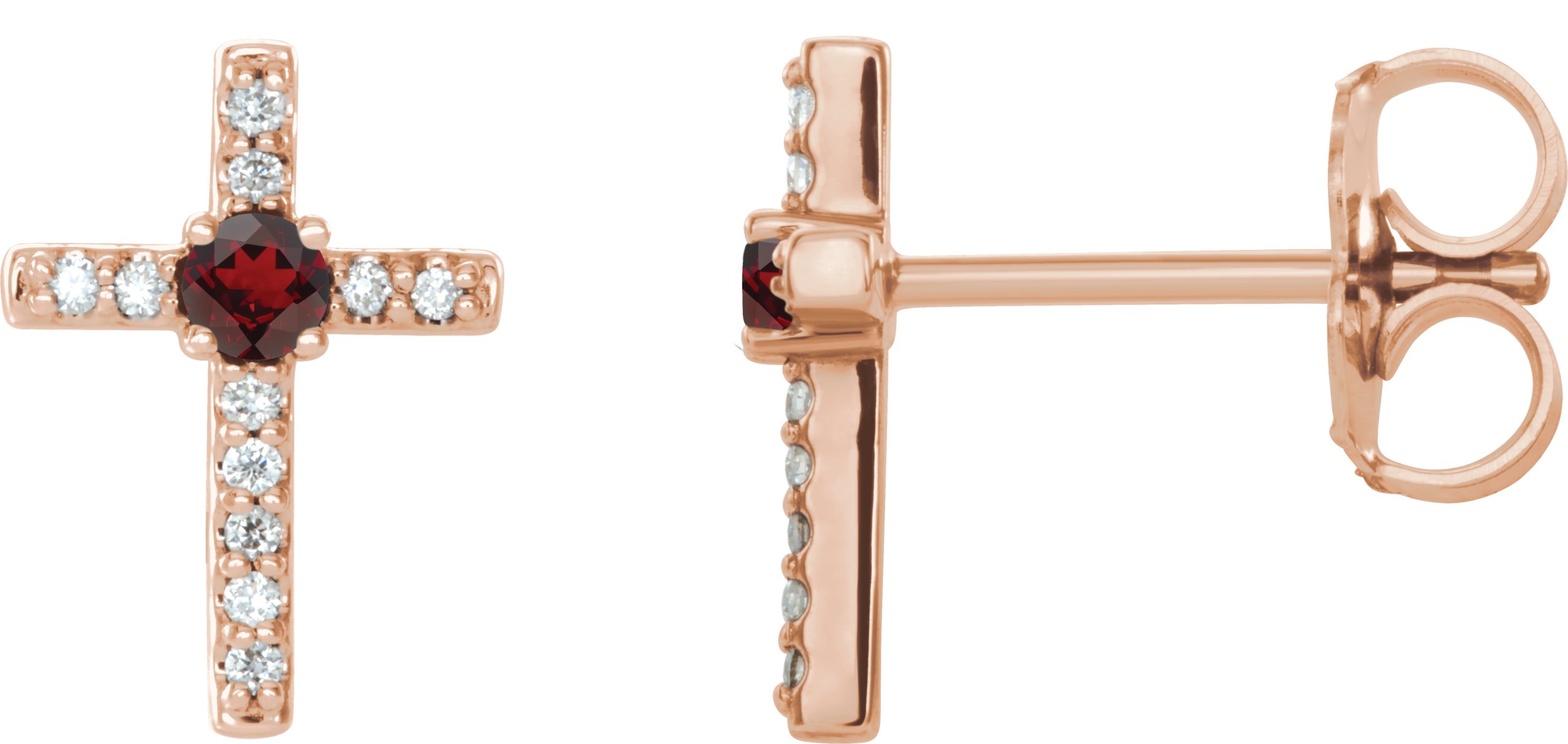 Accented Cross Earrings