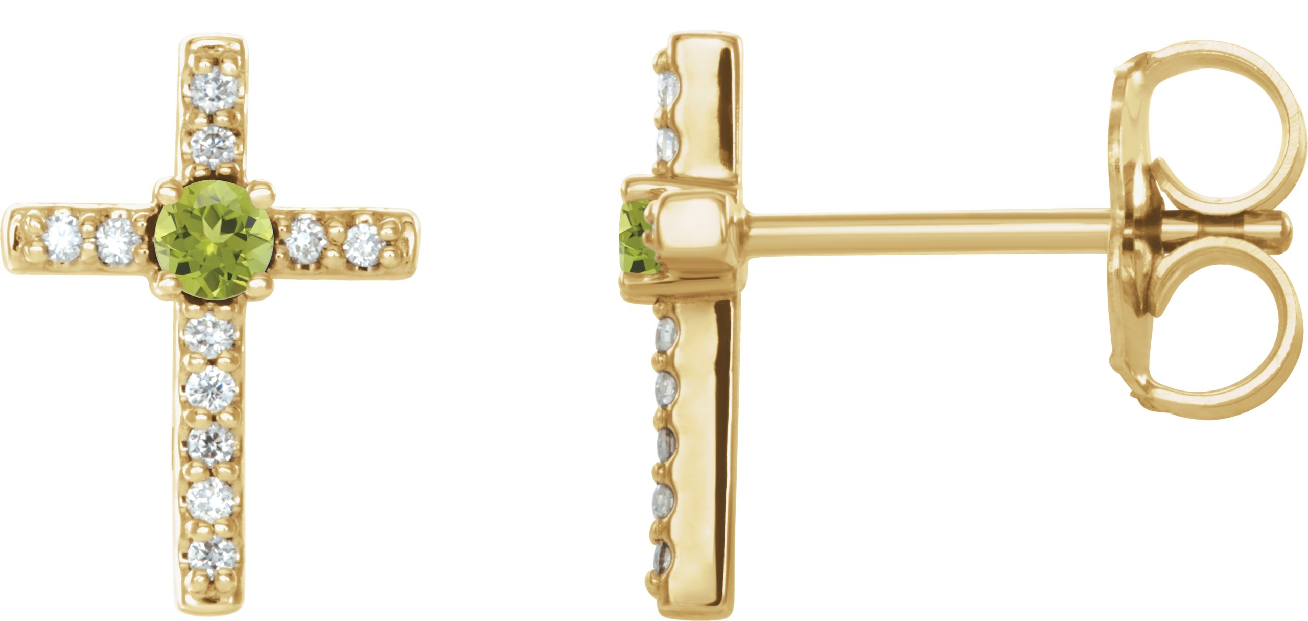 Accented Cross Earrings