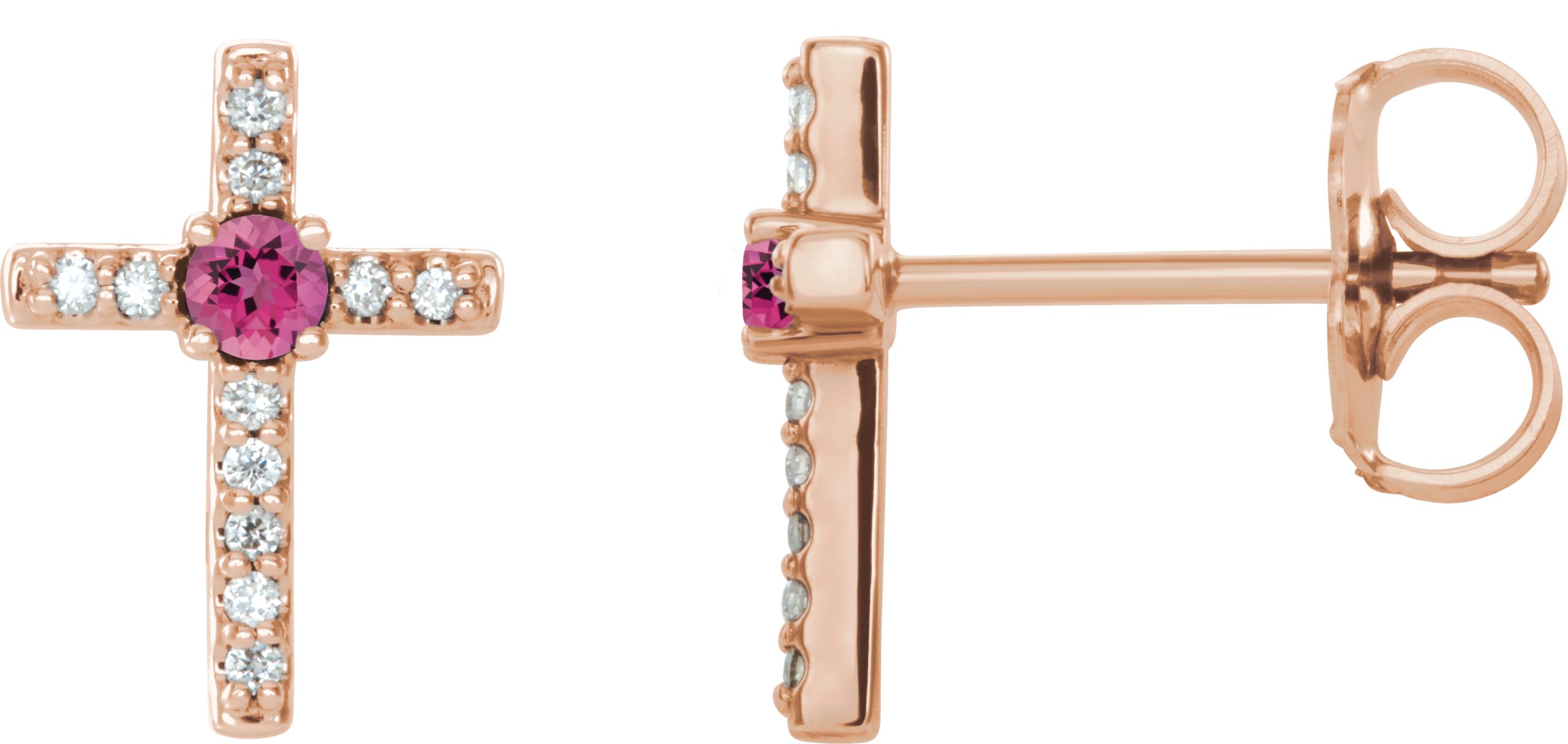 Accented Cross Earrings