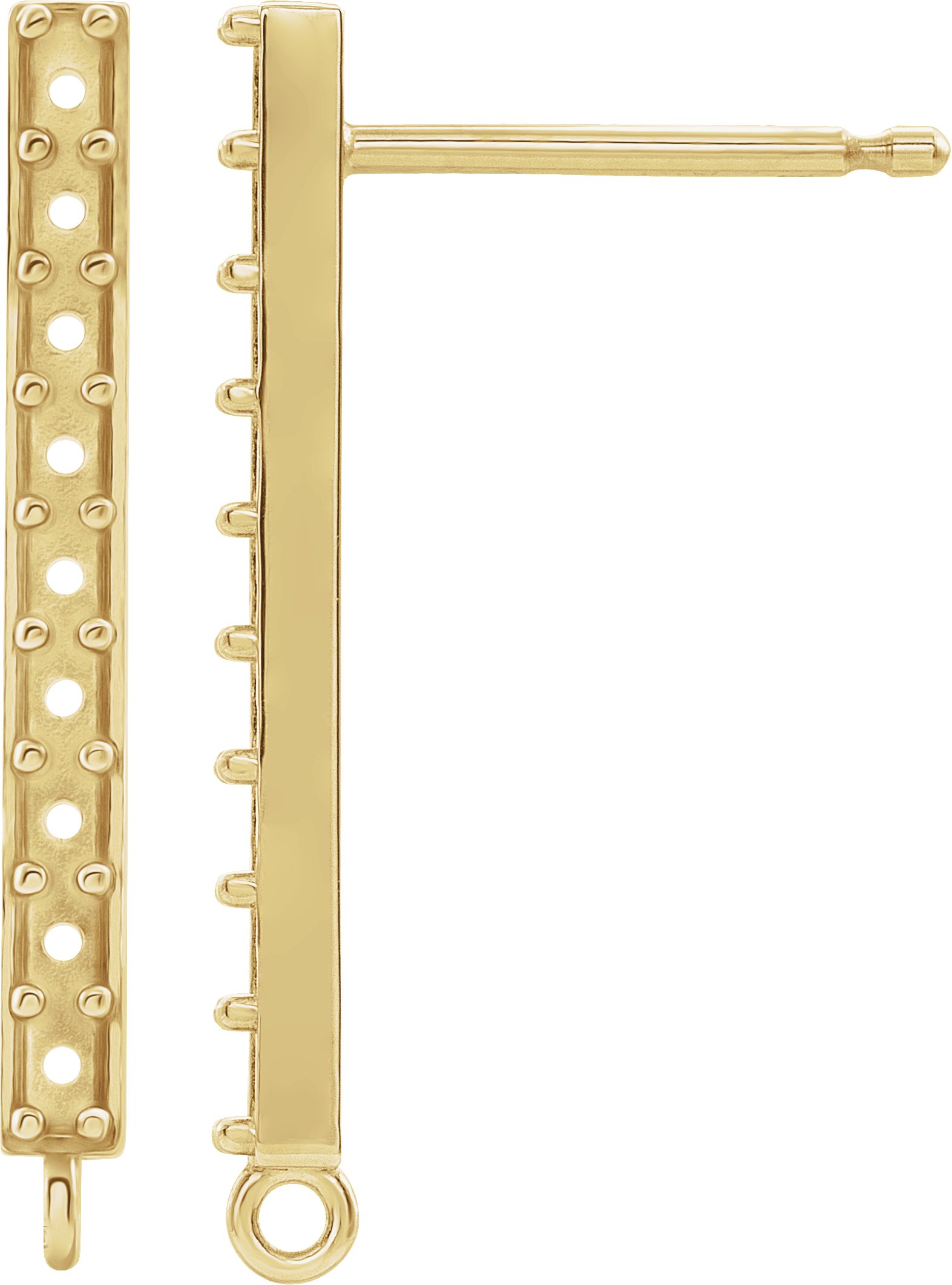 Accented Bar Earring Top