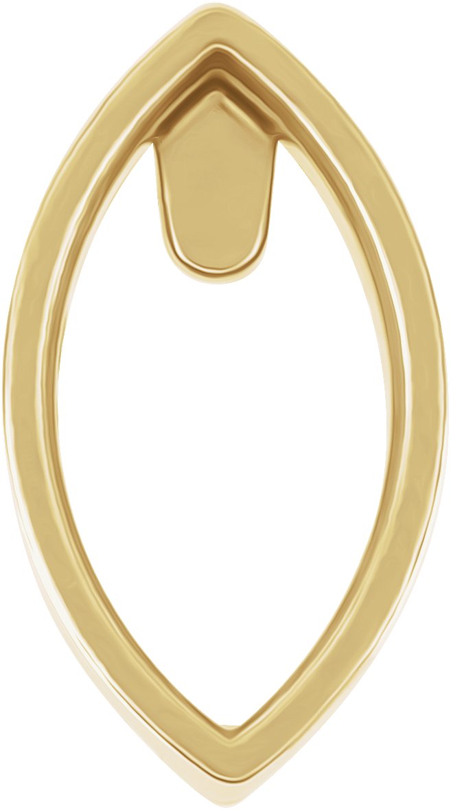 Bezel-Set Low Cabochon Earring Setting