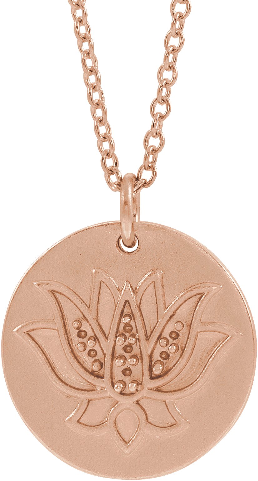 Lotus Necklace or Pendant