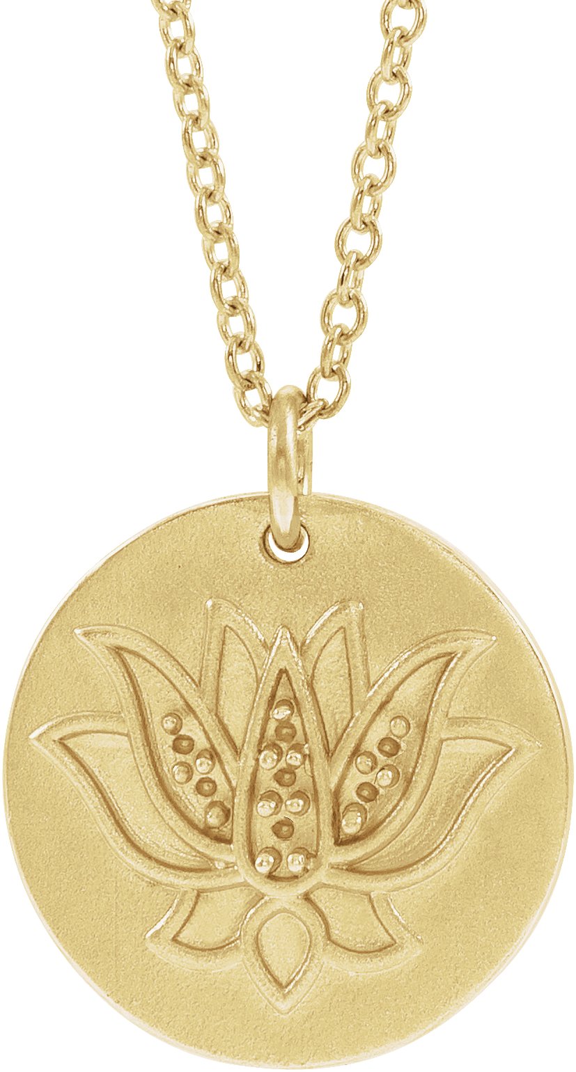 Lotus Necklace or Pendant