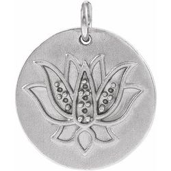 Lotus Necklace or Pendant
