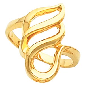 14K Yellow Freeform Ring