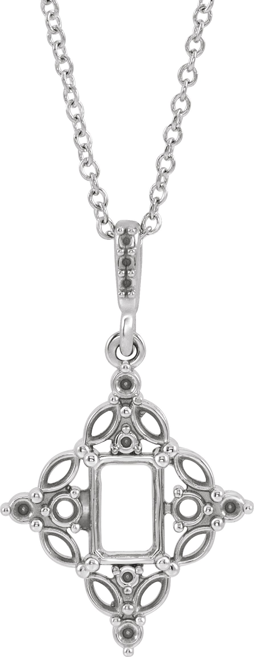 Halo-Style Necklace or Pendant