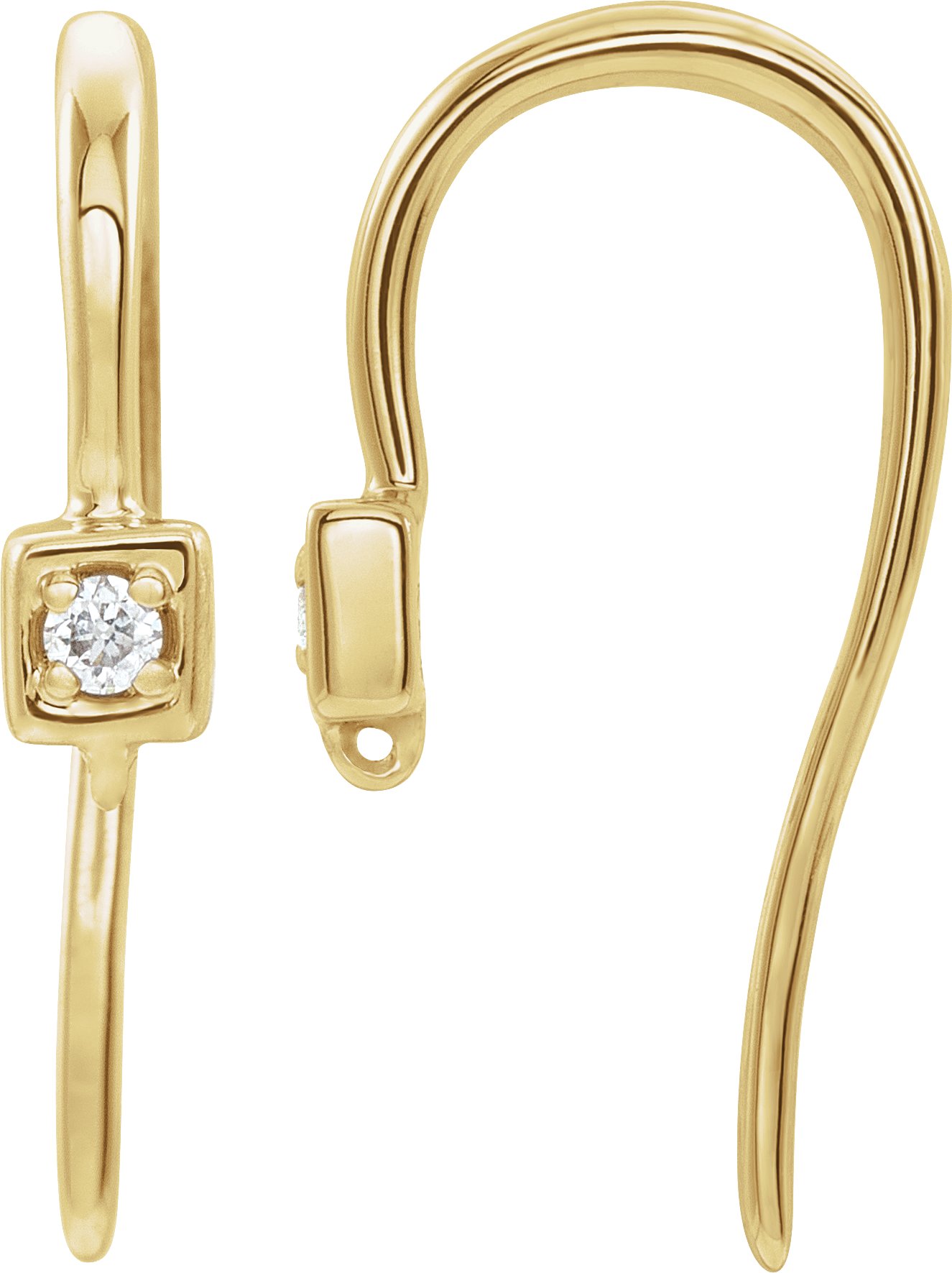 Accented French Wire Earring Top