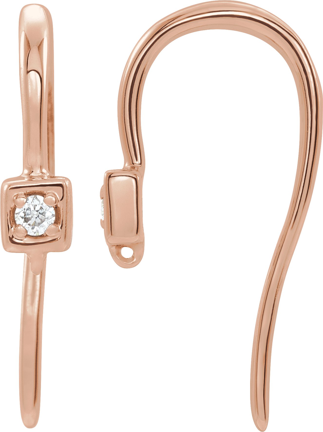 Accented French Wire Earring Top
