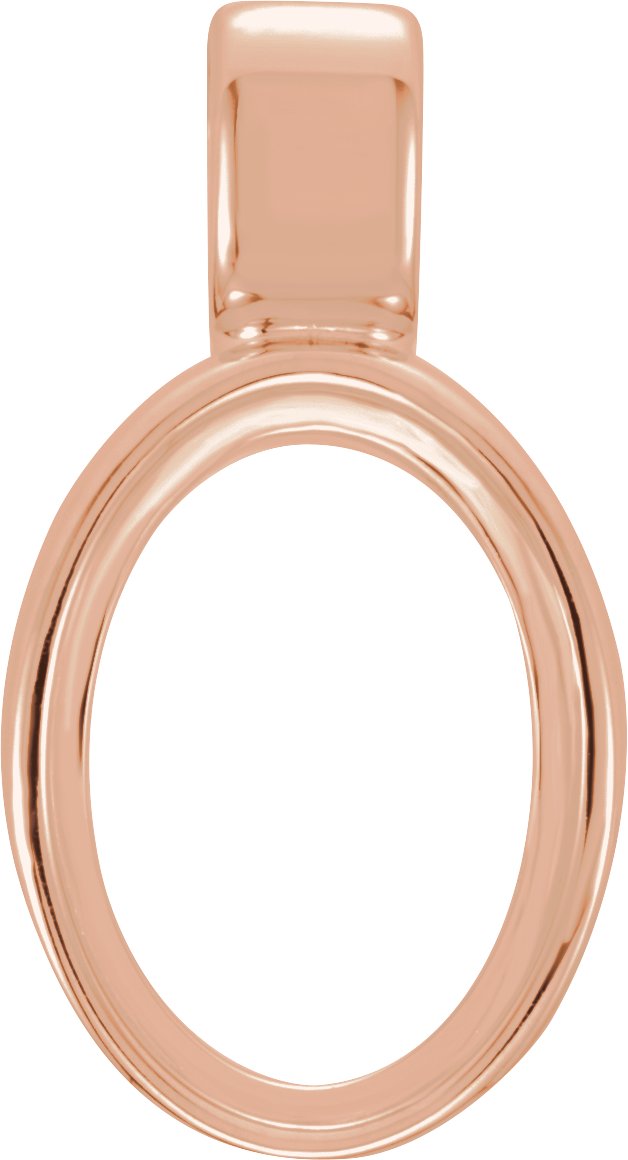 Oval Bezel-Set Cabochon Charm/Pendant