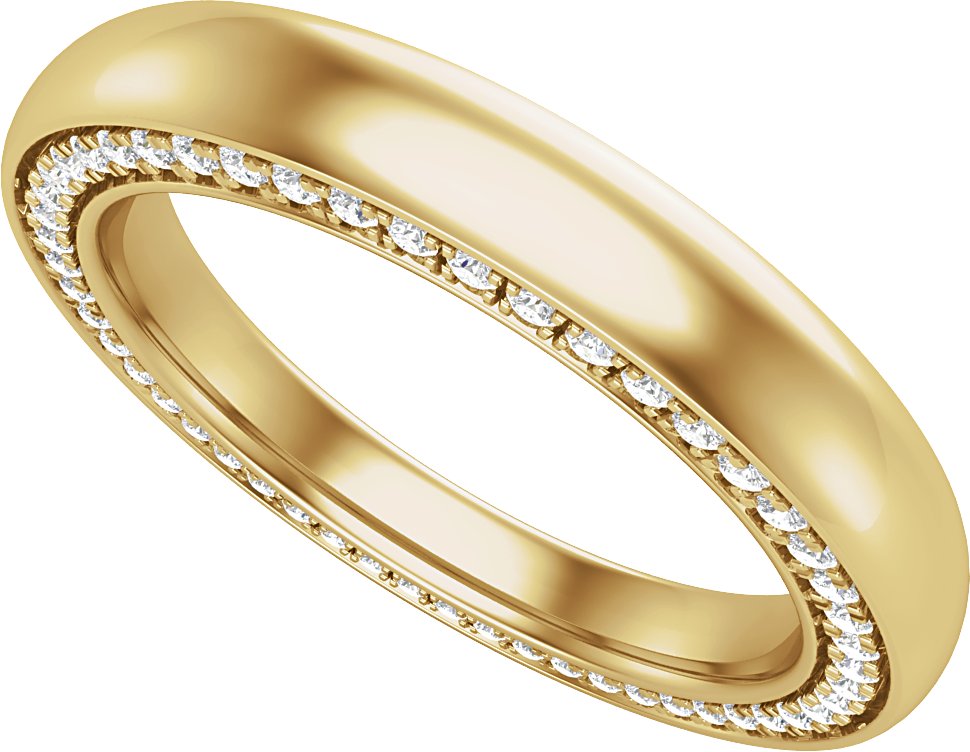 14K Yellow 3 mm .5 CTW Diamond Band Size 7 Ref 15019444